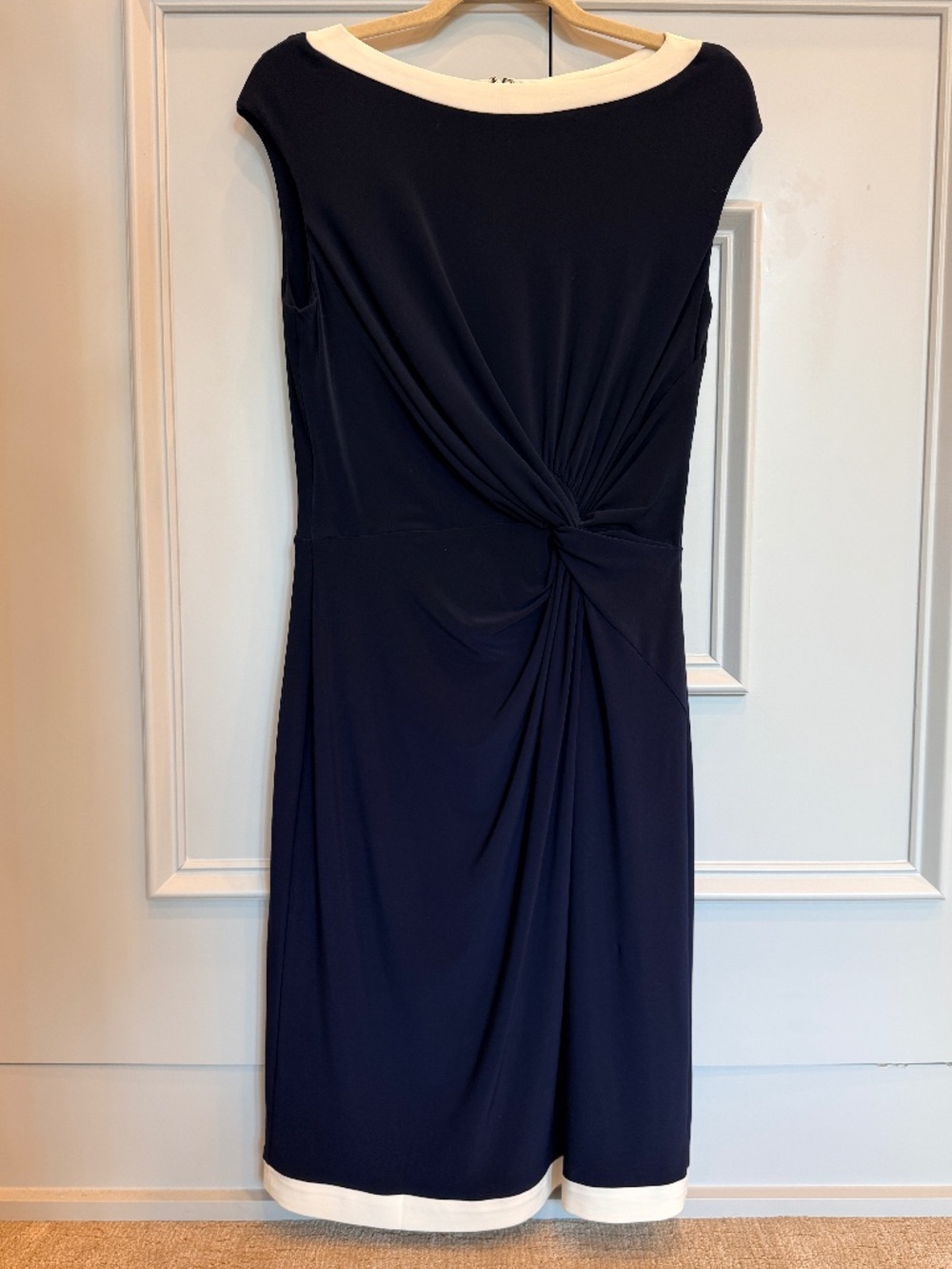 Classic navy Ralph Lauren jersey knit dress